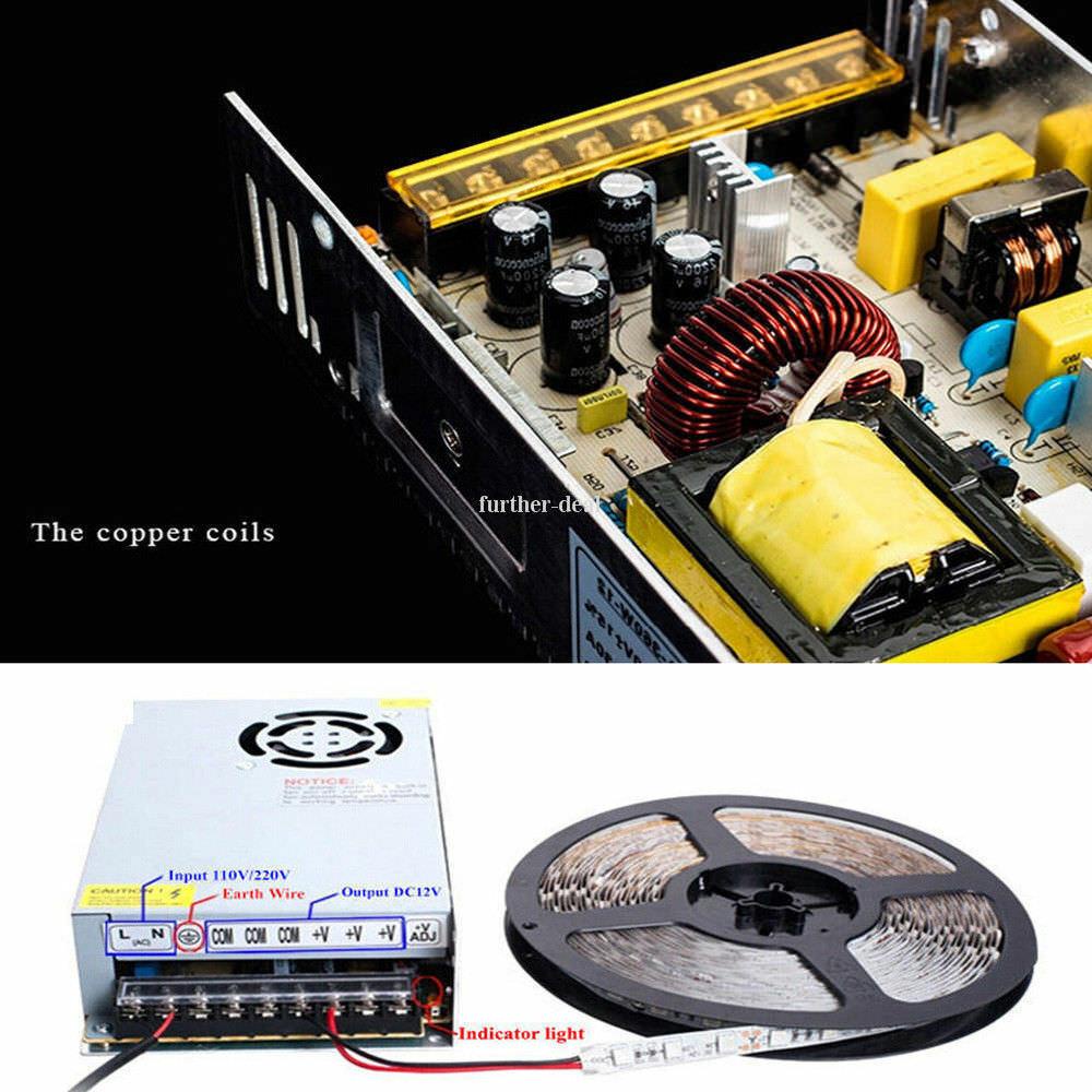 Bộ Chuyển Đổi Nguồn Dây Đèn LED PSU DC 110V 220V 12V / 24V