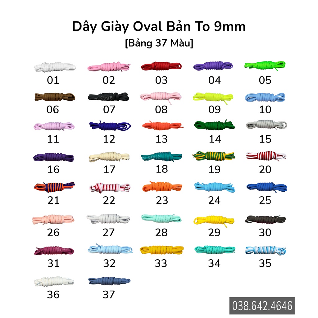 Dây Giày Oval SB Dunk Bản 9mm Thay Thế