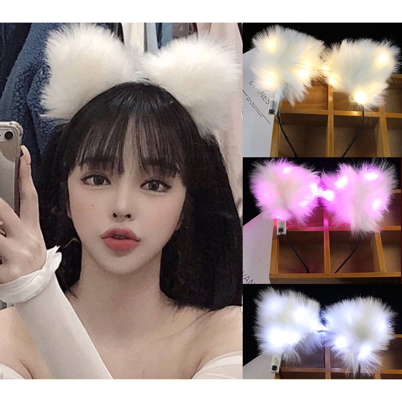 Băng đô tai mèo dễ thương phong cách Nhật Bản