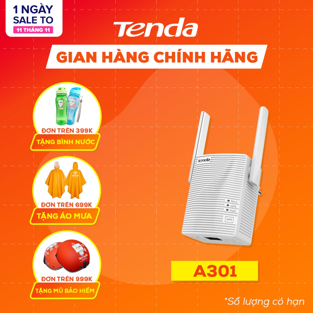 Bộ Mở Rộng Sóng Wifi Chuẩn N Tenda A301