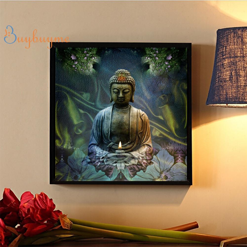 Tranh đính đá họa tiết Phật tự làm chuyên dụng trang trí nội thất gia đình