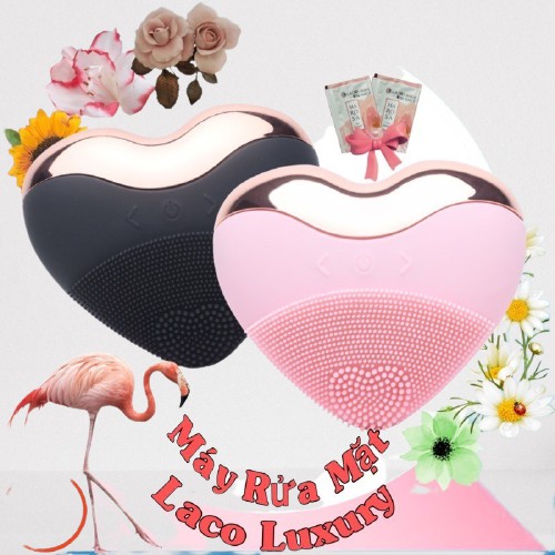 [BẢO HÀNH 12 THÁNG]Máy Rửa Mặt LACO LUXURY-Massage Nâng Cơ,Thon Gọn Cằm,Giảm Bọng Mỡ,Xóa Nhăn.