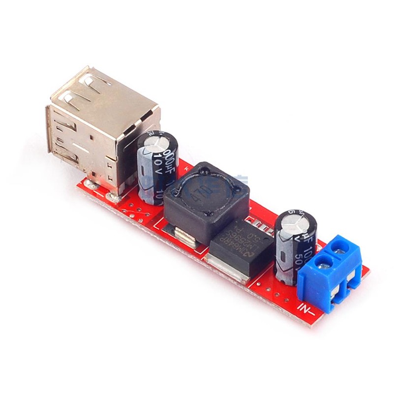 Mô-đun 6-40V bước xuống 5V/3A đầu ra USB kép