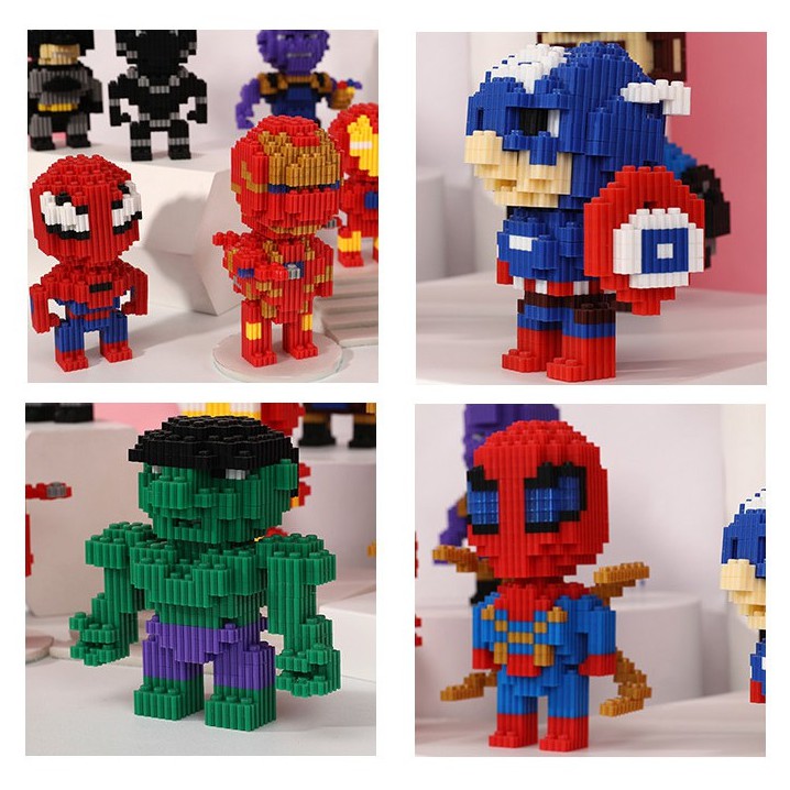 [750 CHI TIẾT] Đồ chơi Lego Avenger các nhân vật siêu anh hùng / Lego Spide man / Lego Iron man / Lego Batman