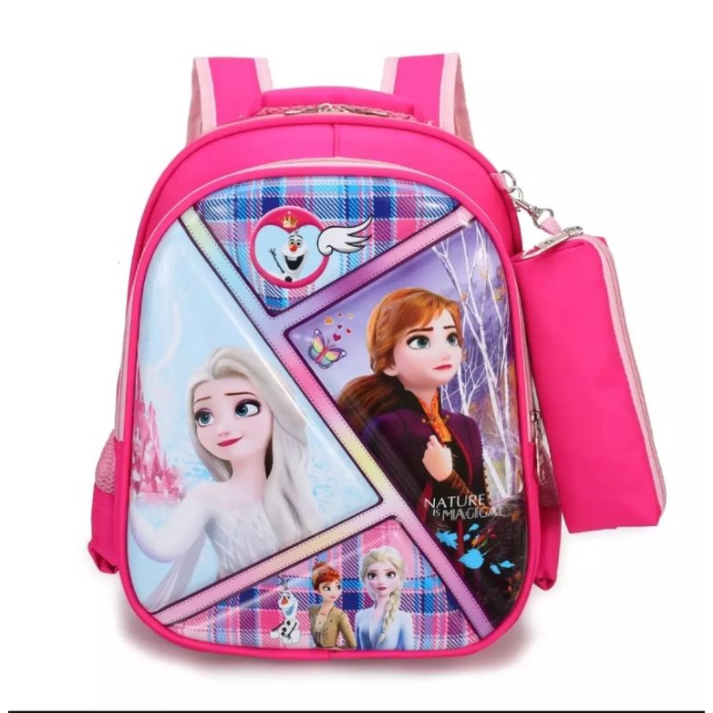 Ba lô trẻ em balo bé gái hoạt hình đội chó cứu hộ paw patrol hồng tiểu học lớp 1 - 3