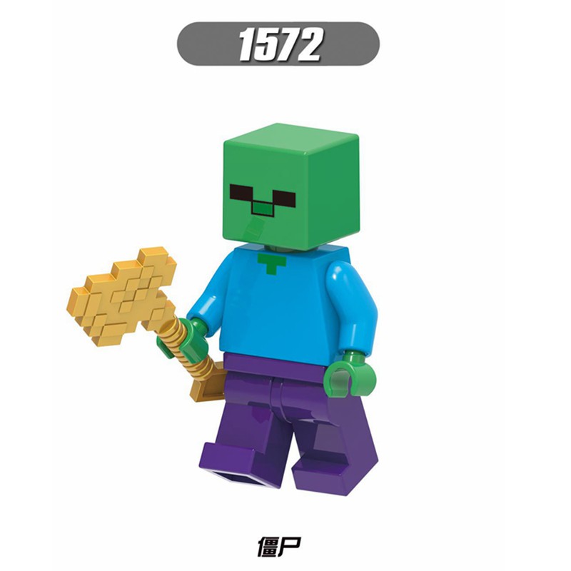 Mô Hình Lắp Ráp Lego Nhân Vật Trò Chơi Minecrafts Stven Zombie Iron Golem