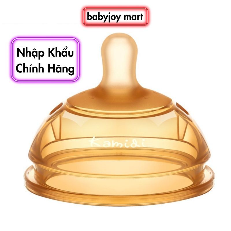 Núm Ti Kamidi, Núm Uống Nước Kamidi Chính Hãng Chất Liệu Silicon Cao Cấp Babyjoy Mart