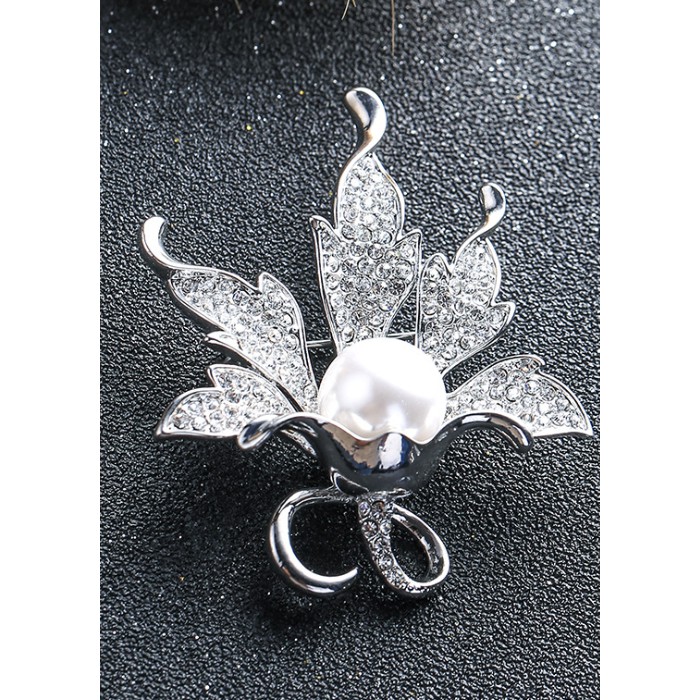 Cài áo thời trang đính ngọc và đá sang trọng GC77