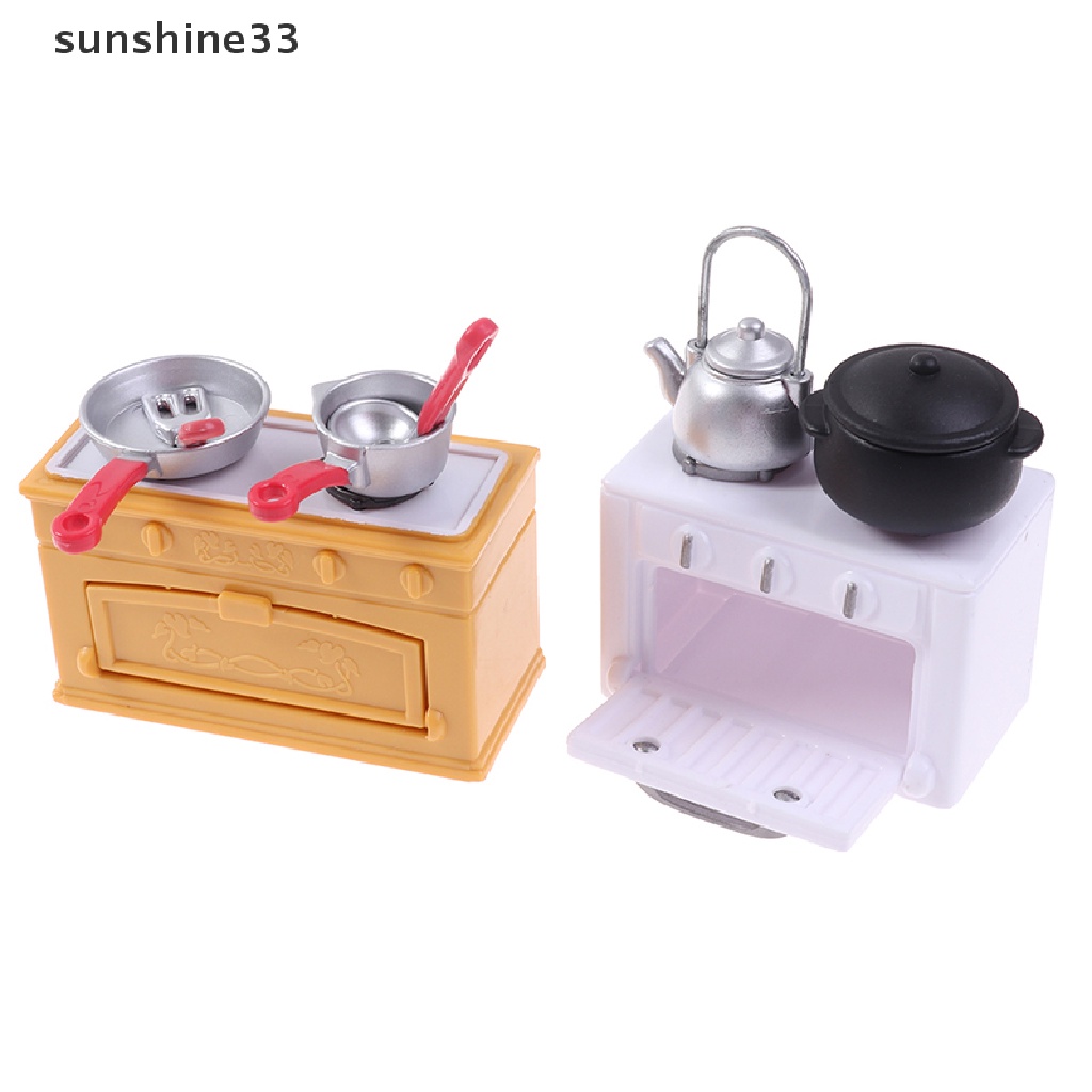 Bộ Đồ Chơi Mô Phỏng Nhà Bếp Xinh Xắn Cho Bé Tỉ Lệ 1: 12