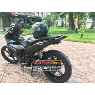 Tem Trùm Exciter 150 Spiderman Đen Xám