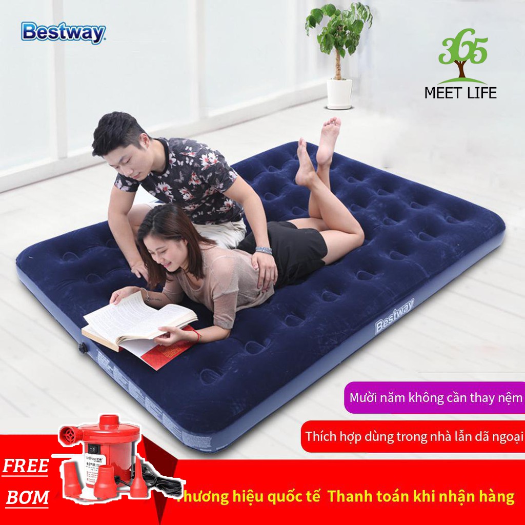 [BH 1 đổi 1] Nệm hơi Đệm hơi Cao Cấp Bestway đệm nằm êm tiện dụng tặng bơm hơi