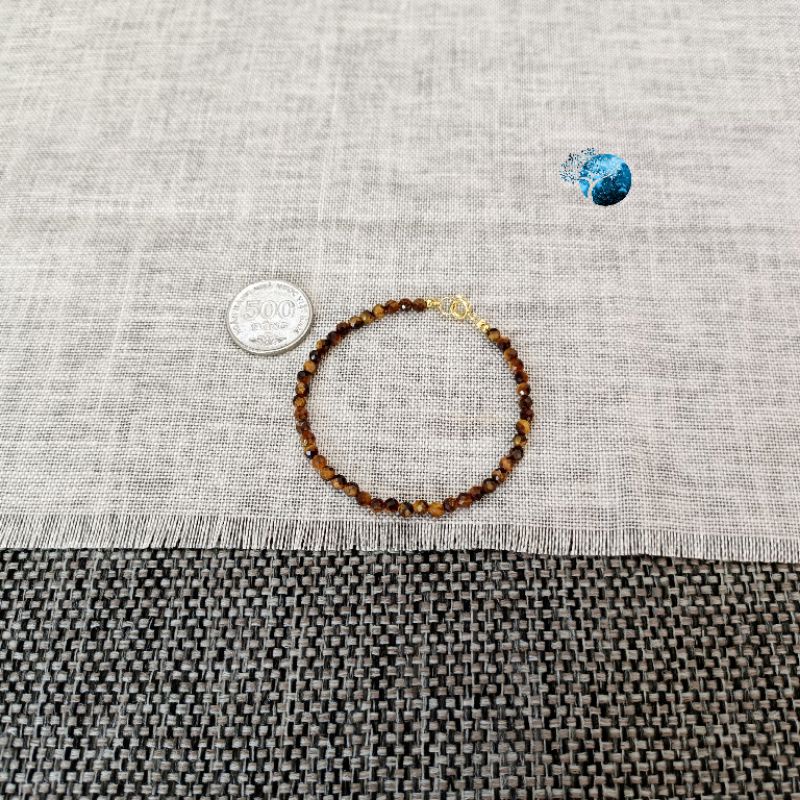 Vòng tay đá m.ắt h.ổ cắt giác 3mm