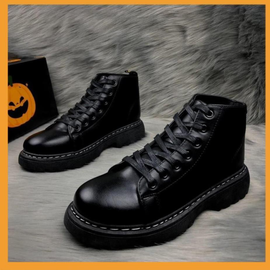 [HÀNG HOT TREND ]Giày nam cao cấp phong cách cực ngầu, Giày da nam Bốt cổ cao cá tính phối quần Jean | BigBuy360 - bigbuy360.vn