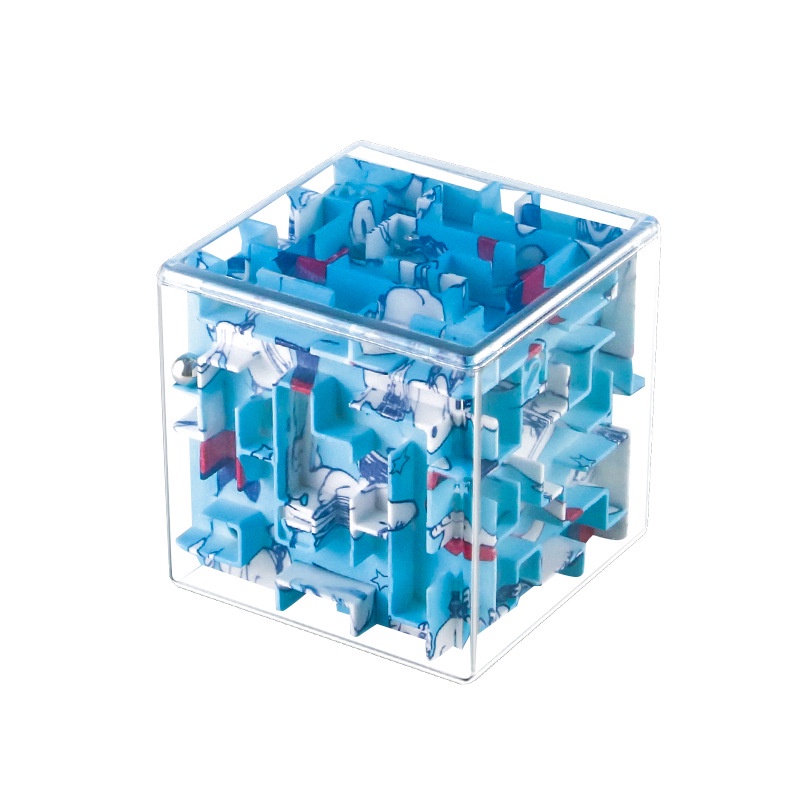 Đồ chơi lăn bi trong mê cung kiểu khối lập phương 3D kích thích trí thông minh của bé