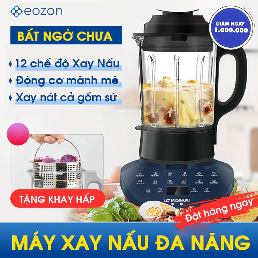 Máy  làm sữa hạt đa năng  EX 500 Thương hiệu Mỹ  Say nấu 12 trong 1 Tiếng ồn thấp không gây ảnh hưởng