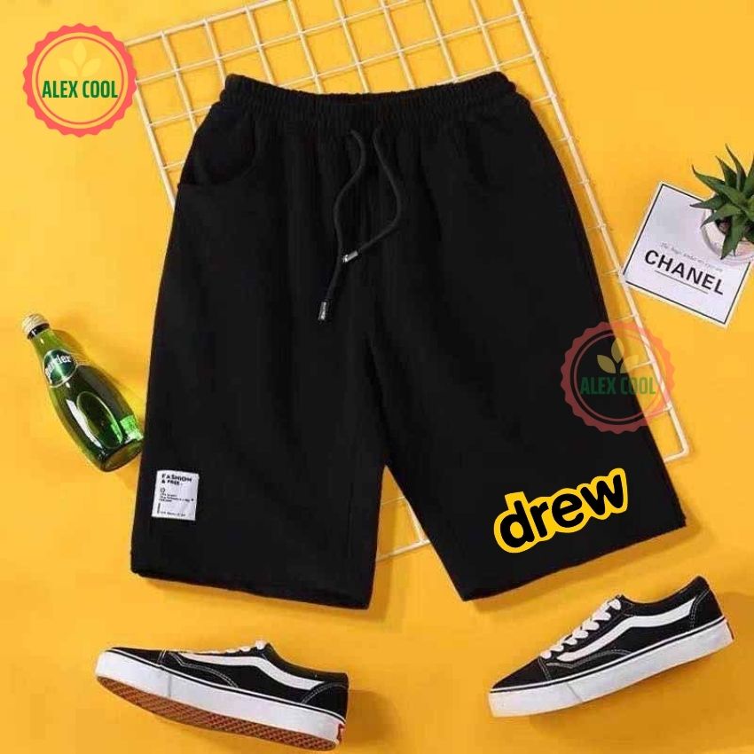 Quần đùi nam vải gió mát co giãn nhẹ mát thể thao màu trơn hình 0001 alex cool