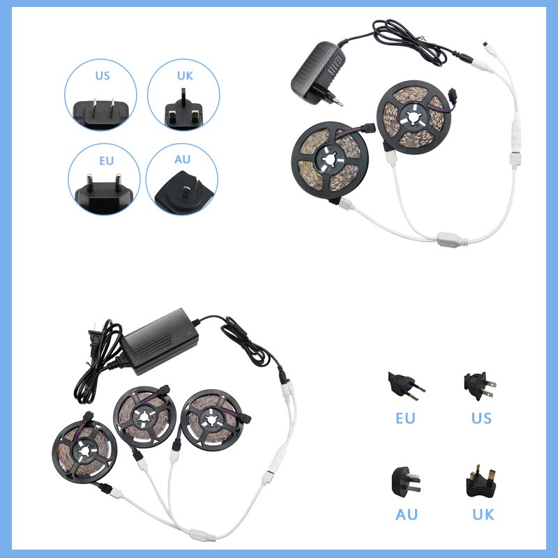 Bộ Biến Áp Nguồn Điện Gbkof AC110-240V Sang DC 12V 8A Phích Cắm EU/US/UK/AU Cho Đèn LED RGB