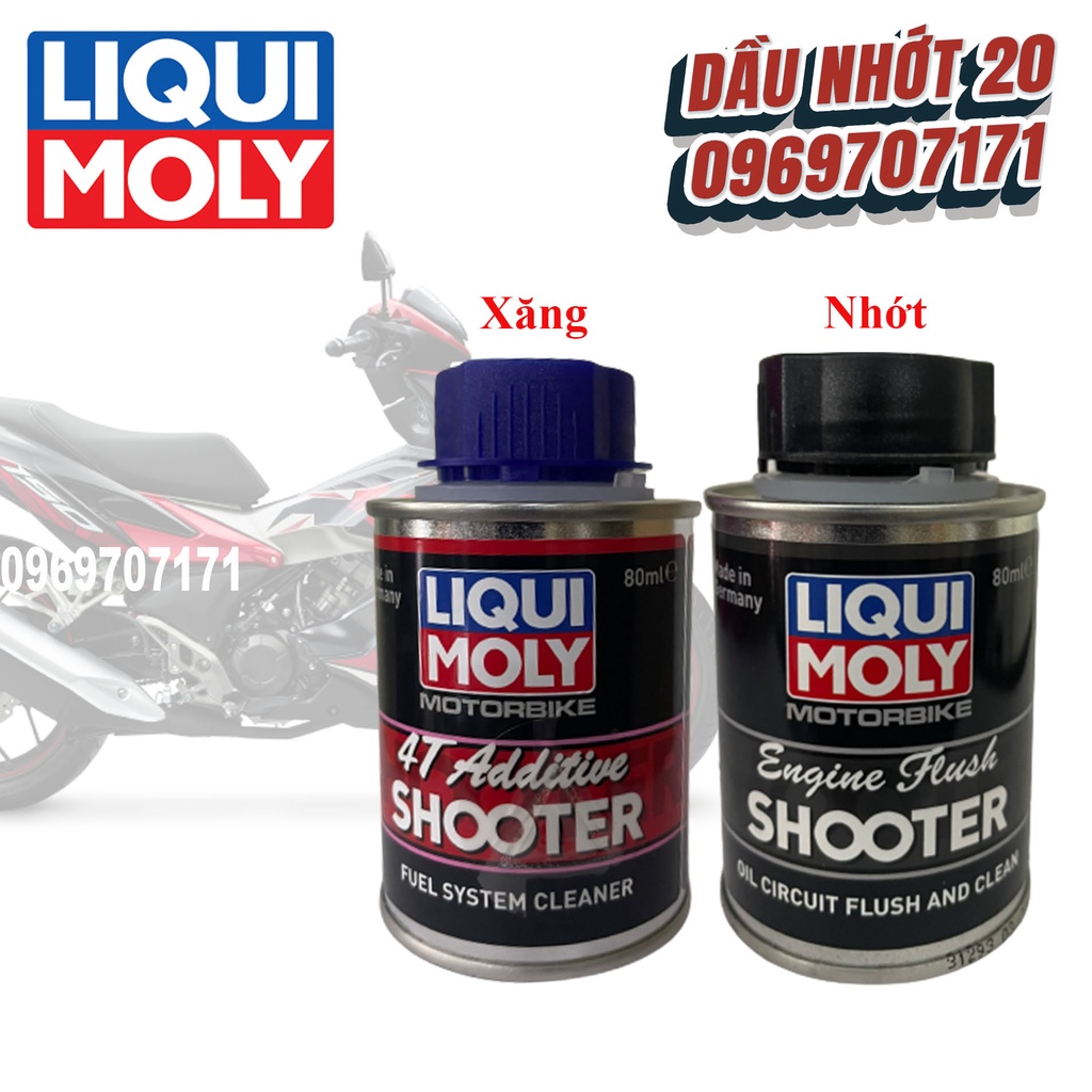 Dung dịch vệ sinh động cơ Liqui Motobike 80ml, Dung dịch vệ sinh kim p