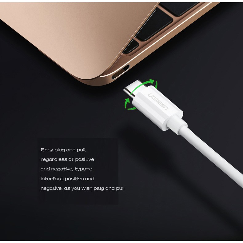 Dây cáp chuyển đổi 1.5M 2A đầu Type-C sang Micro USB chuyên dụng cho Macbook/ điện thoại Android