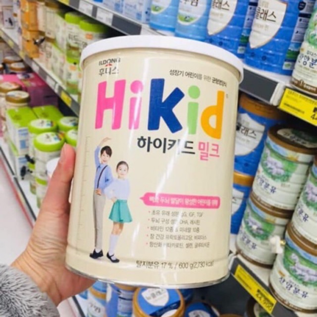 Sữa bột HIKID vị vani 600gr - Hàn Quốc