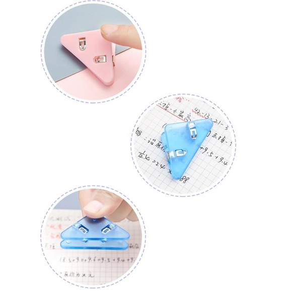 KẸP GÓC giấy hình tam giác dễ thương