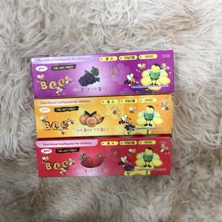 Kem đánh răng Hàn Quốc bee 90g có 3 vị (dâu,Cam,nho)