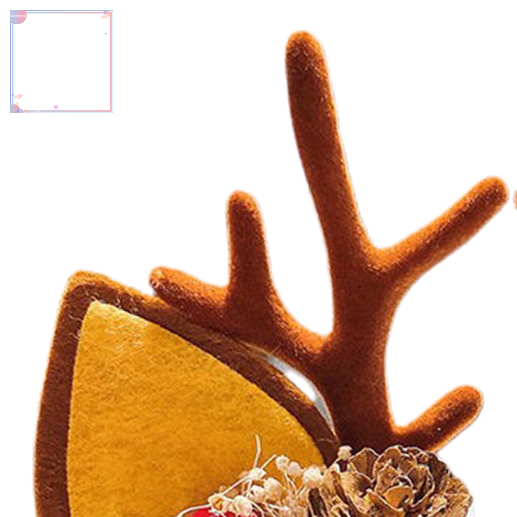 1 Cặp Kẹp Tóc Hình Tuần Lộc Giáng Sinh Sáng Tạo