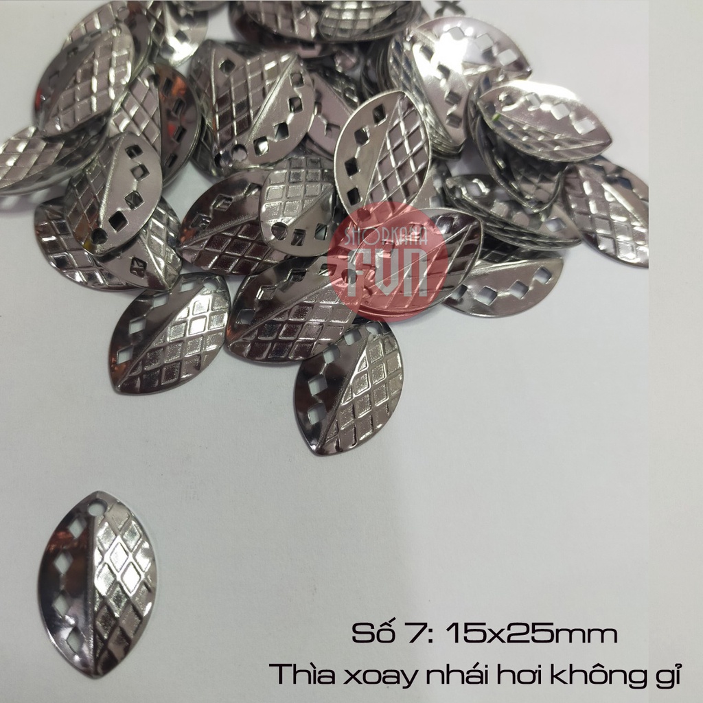 Thìa xoay chống gỉ, dùng cho mồi nhái hơi câu lure