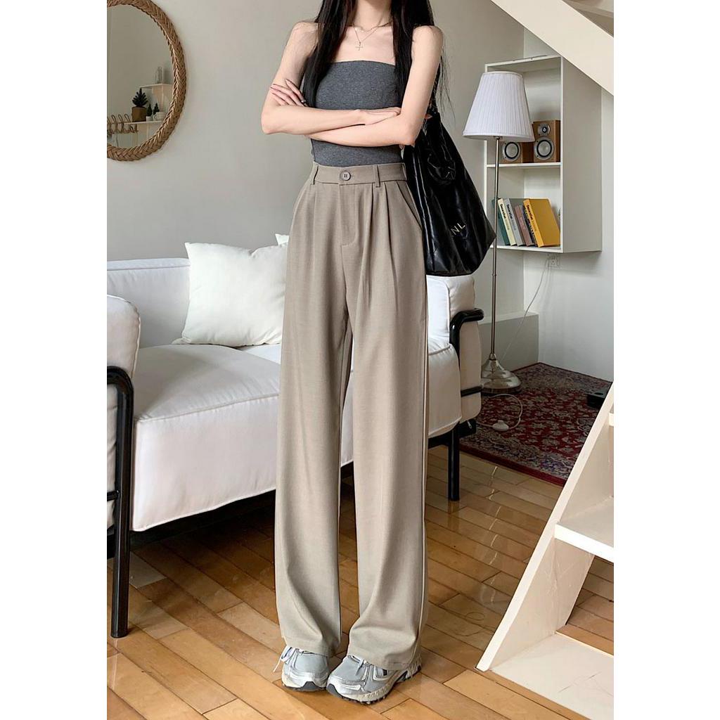 Quần Dài Ống Rộng Lưng Cao Phong Cách Mới 62813