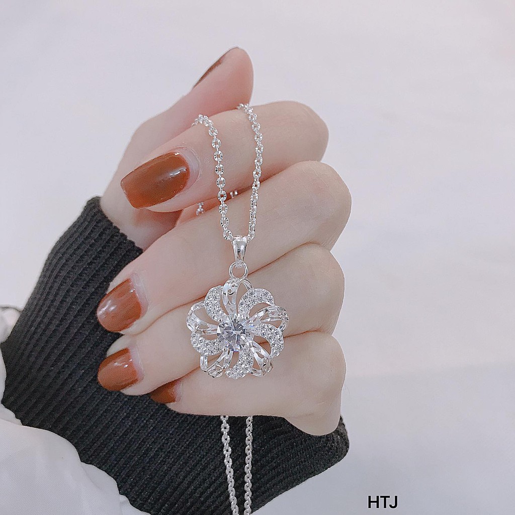 Dây chuyền mặt hoa 🌹bạc cao cấp