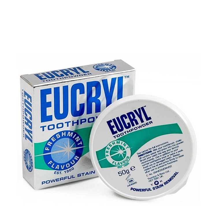 Bột Tẩy Trắng Răng Eucryl Toothpowder Powerful Stain Removal 50g