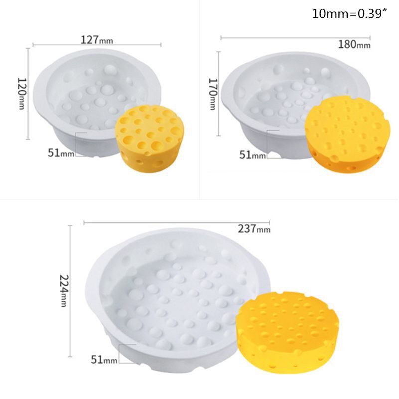 Khuôn Làm Bánh Chống Dính Hình Tròn 4 / 6 / 8 Inch