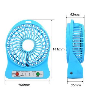 QUẠT SẠC PIN 3 TỐC ĐỘ
