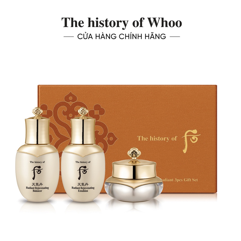 [HB Gift] Bộ 3 bước tái sinh da ngăn ngừa lão hóa The history of Whoo Cheongidan 3pcs 60ml