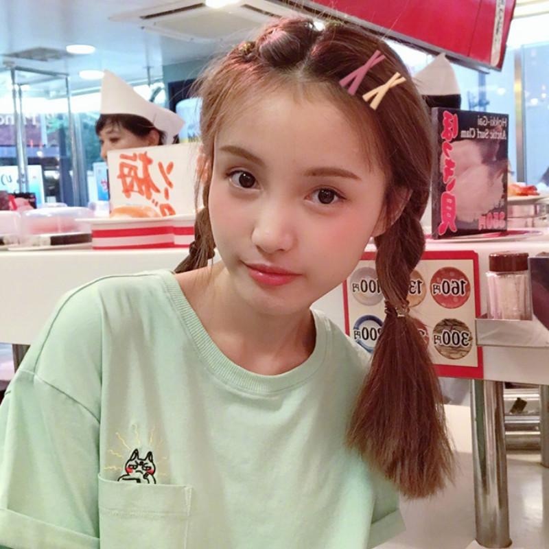 Kẹp Tóc Thời Trang Màu Trơn Phong Cách Hàn Quốc Đáng Yêu Cho Nữ