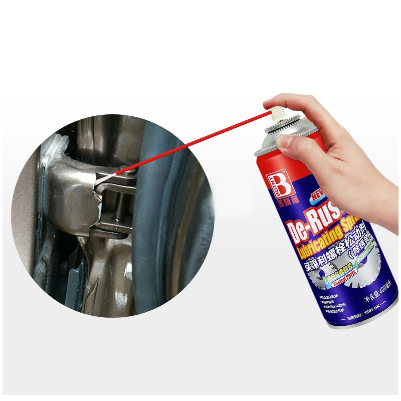 Chai Xịt Chống Rỉ Sét Và Bôi Trơn Ốc Vít Kim Loại De-Rust Lubricating Spray Botny B-1165 Dung Tích 400ml