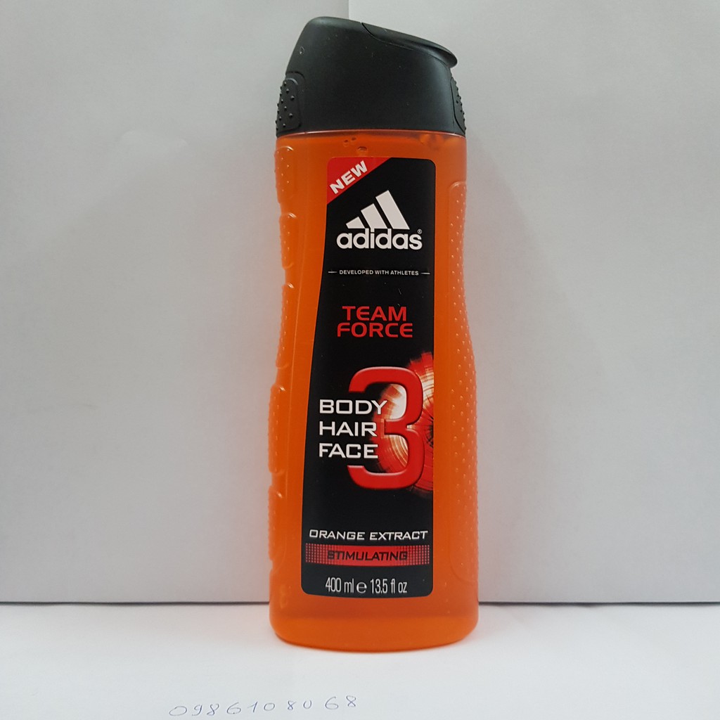 DẦU GỘI SỮA TẮM SỮA RỬA MẶT 3 IN 1 ADIDAS 400ML