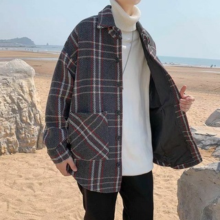 Áo Khoác Dạ Kẻ Dọc Unisex