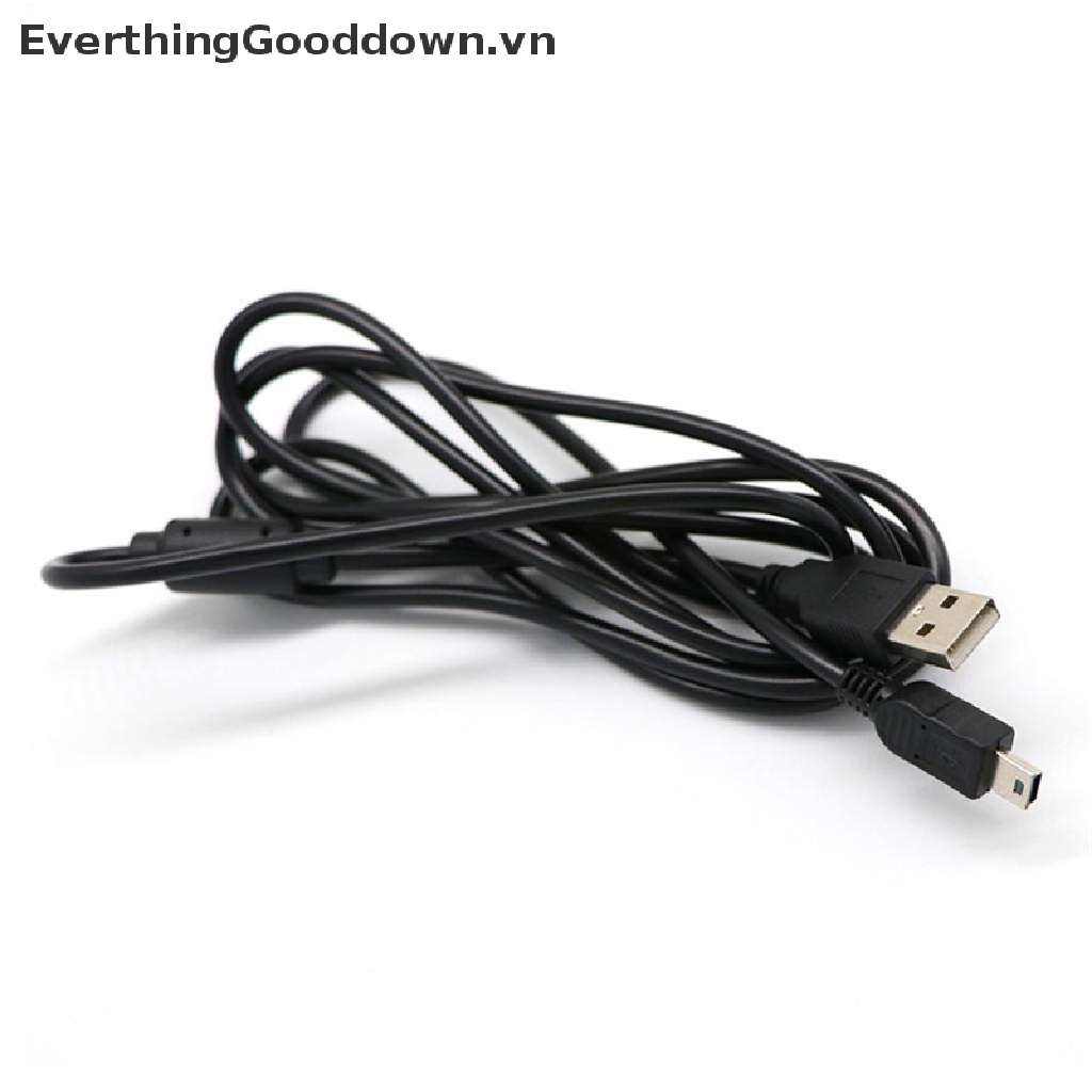 Hình ảnh EverthingGooddown 1.8M USB 2.0 Black 5-Pin Data Charger Cable For Ps3 Game Wireless Controller vn #4