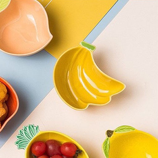 Bát Ăn Dặm Hình Quả Chuối Xinh Xắn AD11 Gốm Sứ Tráng Men Cao Cấp Cho Bé Ăn Dặm YOOTA BABY