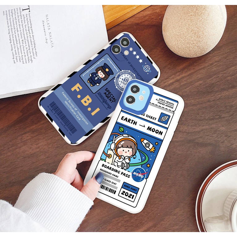 Ốp Điệp viên Roro ốp lưng iphone 13 vuông bảo vệ cam 6/6splus/8/7/8plus/XsMax/11/12/13/11ProMax tr175