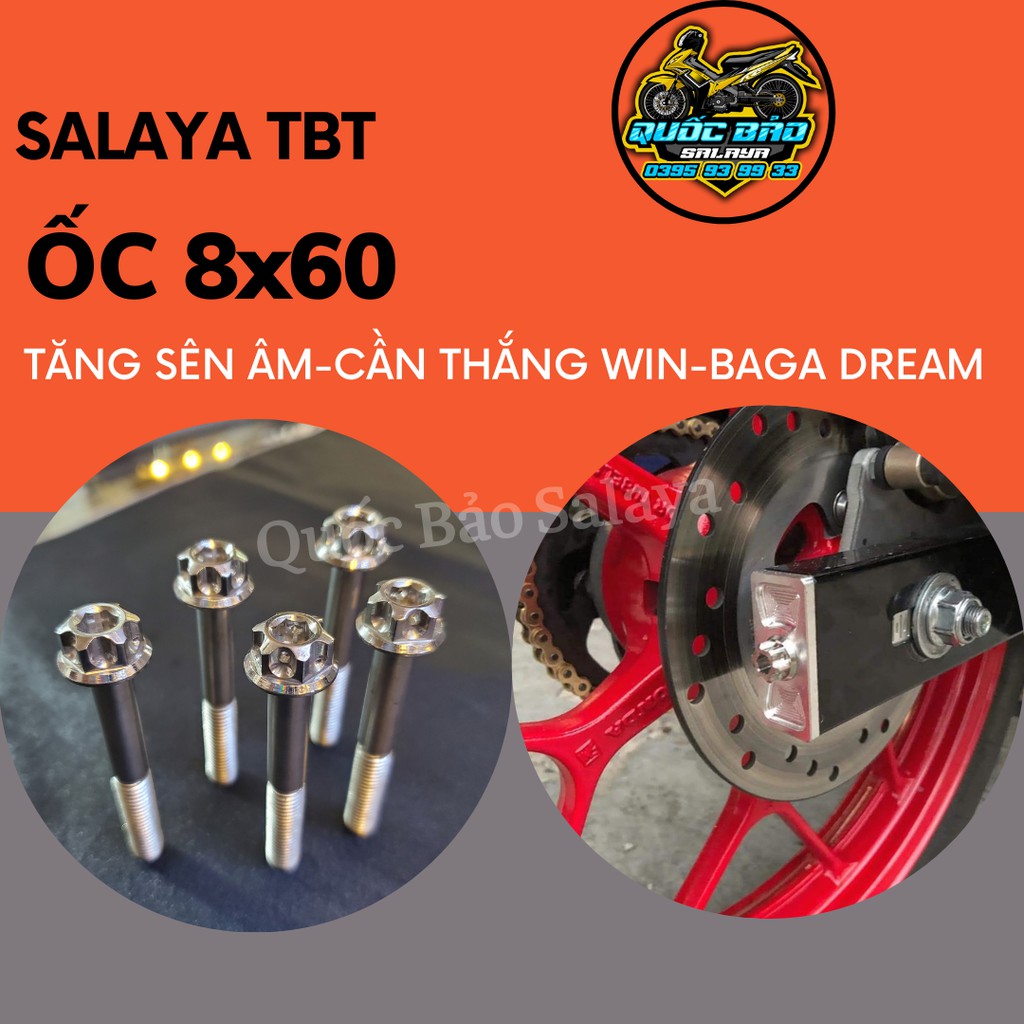 SALAYA TBT ốc 8li60 mẫu dù lớn gắn chân thắng winner sonic, baga dream,tăng sên âm mọi loại xe