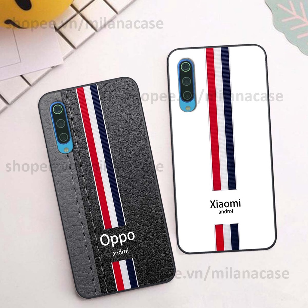 Ốp Xiaomi Mi 9 SE in giả da phong cách thể thao, cá tính, thời trang