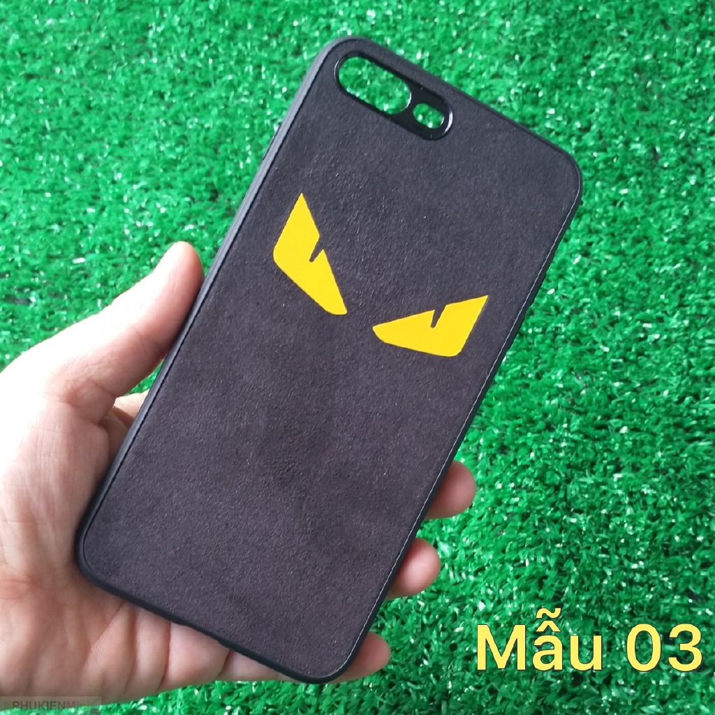 Ốp lưng da lộn in chìm 3D độc đáo, kiểu dáng cool ngầu, viền dẻo chống trầy cho iPhone 7 Plus / iPhone 8 Plus giá rẻ