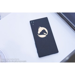 Miếng dán skin da Sony Z5 - Da bò ghép hình ngựa độc - lạ