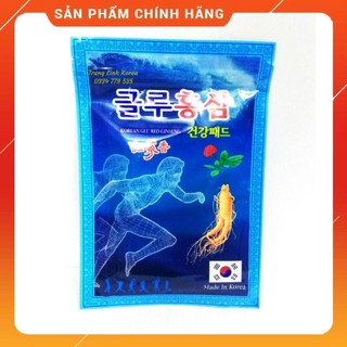 Cao dán hồng sâm hàn quốc glu xanh, túi 20 miếng