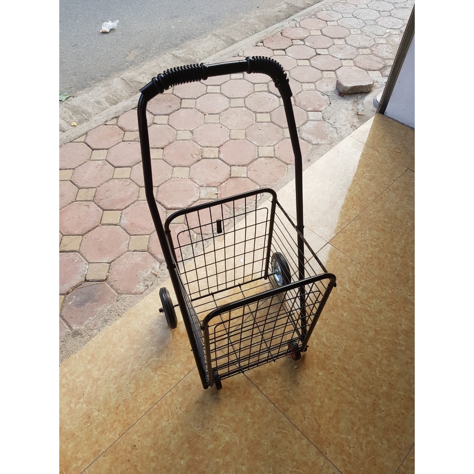 Xe Siêu THị 2 Tầng , Xe Chở Hàng Có Giỏ XDC04 Nhập Khẩu Mới
