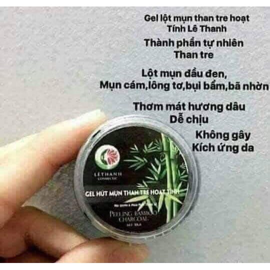 Gel lột mụn than tre hoạt tính, gel hút mụn Lê Thanh