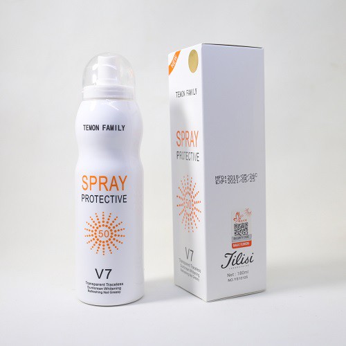 [Sản phẩm toàn cho bà bầu] Kem Chống Nắng Làm Trắng Da V7 Sunscreen Spray Cấp Nước Và Thẩm Thấu Cấp Tốc