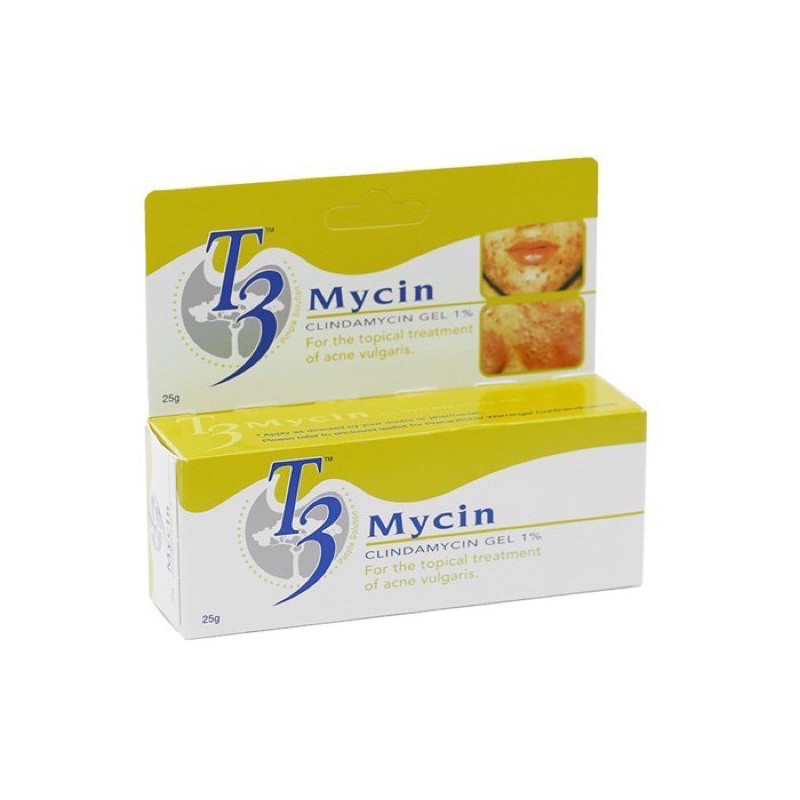 kem mụn T3 Mycin clindamycin gel 1%